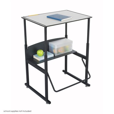 Safco AlphaBetter 20" x 28" Student Desk in Gray