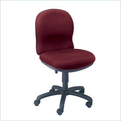 Safco Ambition Mid Back Chair in Burgundy