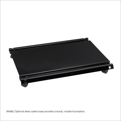 Safco Metal Caster Base for B-Size Plan File Cabinet in Black 