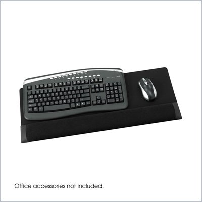 Safco Black Remedease Combination Wrist Rest (Set of 12)