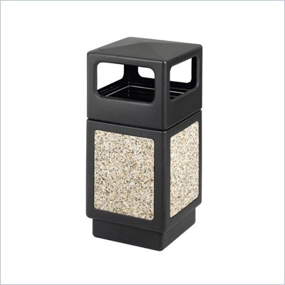 Safco Canmeleon Series Outdoor Aggregate Panel Side Opening Receptacle