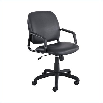 Safco Cava High Back Task Chair in Black Vinyl