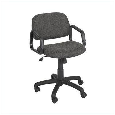 Safco Cava Mid-Back Task Chair in Cobblestone Black