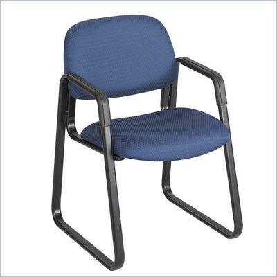 Safco Cava Sled Base Guest Chair in Blue