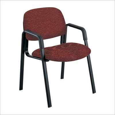 Safco Cava Urth Sled Base Guest Chair in Burgundy
