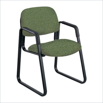 Safco Cava Urth Sled Base Guest Chair in Green