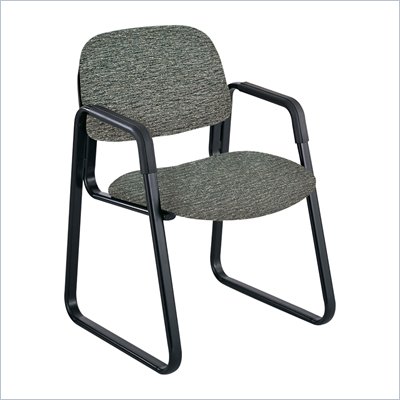 Safco Cava Urth Sled Base Guest Chair in Gray