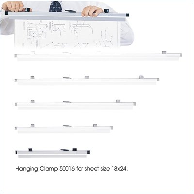 Safco 18" Metal Hanging Files Clamp for 18" x 24" Sheet (Set of 6)