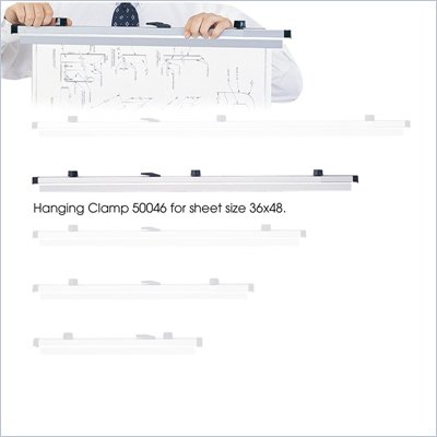 Safco 36" Metal Hanging Clamp for 36" x 48" Sheet (Set of 6)