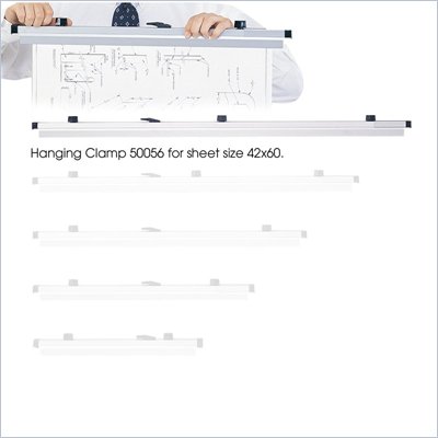 Safco Metal Hanging Files Clamp for 42" x 60" Document (Set of 6)