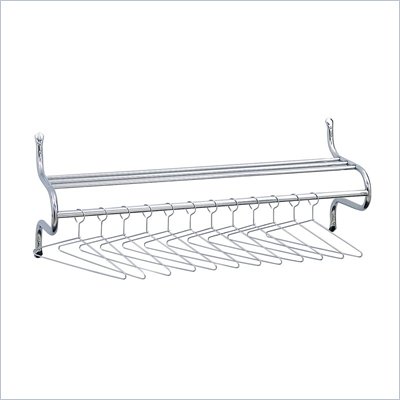 Safco 36"W Wall Coat Rack with Hangers