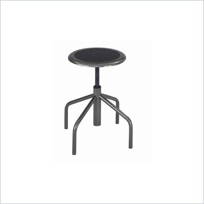 Safco Diesel Backless Low Base Industrial Chair in Black