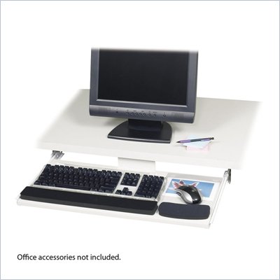 Safco Ergo-Comfort Wood Under desk Keyboard/Mouse Drawer