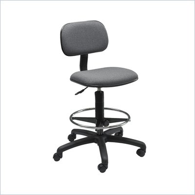 Safco Economy Extended Drafting Chair in Dark Gray