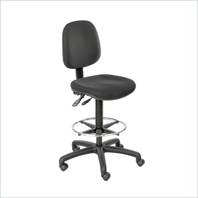 Safco Highland Mid-Range Lab Chair in Black