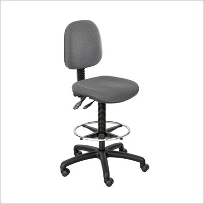 Safco Highland Mid-Range Lab Chair/Drafting Stool in Dark Grey