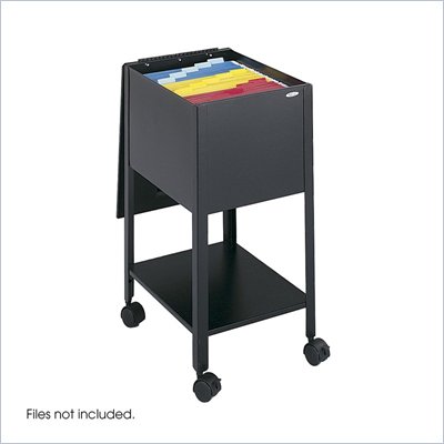 Safco Economy Mobile Letter Size Tub File in Black