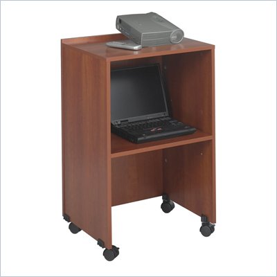 Safco Lectern Base/Media Cart in Cherry
