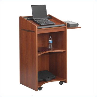 Safco Executive Mobile Lectern in Cherry