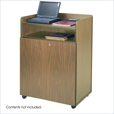 Safco Medium Oak Executive Lectern Podium