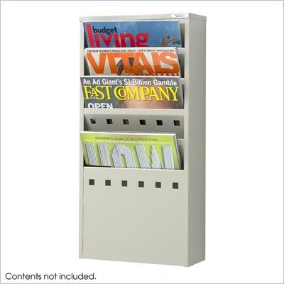 Safco 5-Pocket Steel Magazine Rack