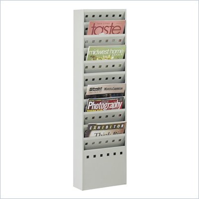 Safco 11-Pocket Steel Magazine Rack
