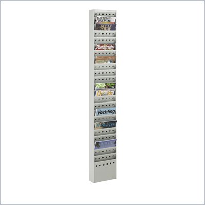 Safco 23-Pocket Steel Magazine Rack