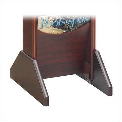 Safco Wood Display Base in Mahogany