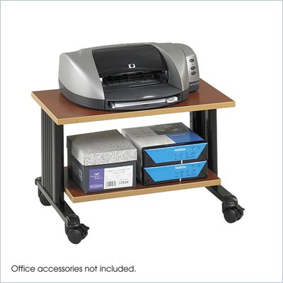 Safco MÜV 2 Level Adjustable Printer Stand in Cherry