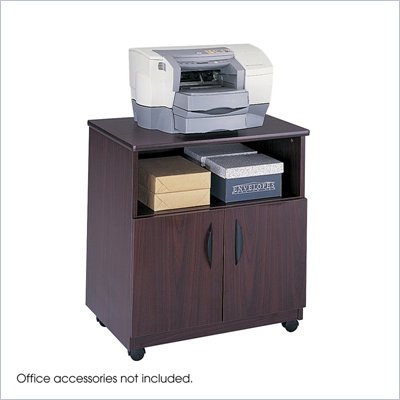 Safco Mobile Stand in Mahogany