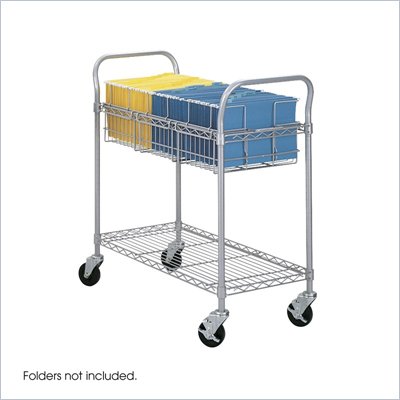Safco 36"W Wire File Cart