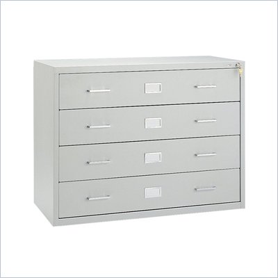 Safco Computer Multi-Media Cabinet in Light Gray