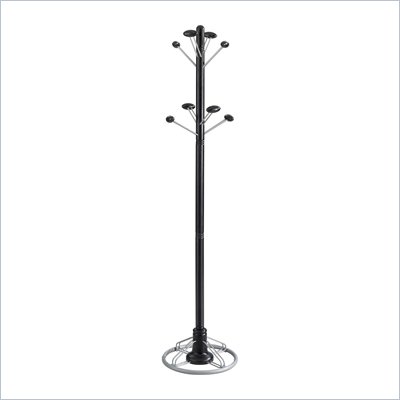 Safco Modern Coat Rack Tree in Black