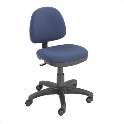 Safco Multi-Use Mid Back Chair in Blue