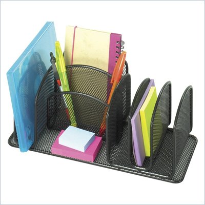 Safco Onyx Deluxe Organizer, Set of 6