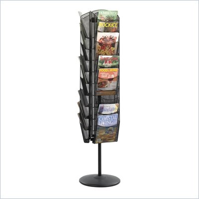 Safco Onyx Rotating Mesh Magazine Stand