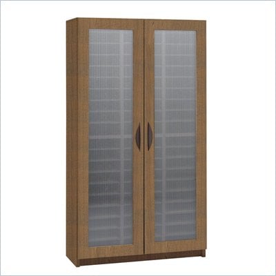 Safco Medium Oak 60 Compartment Mail Organizer With Doors