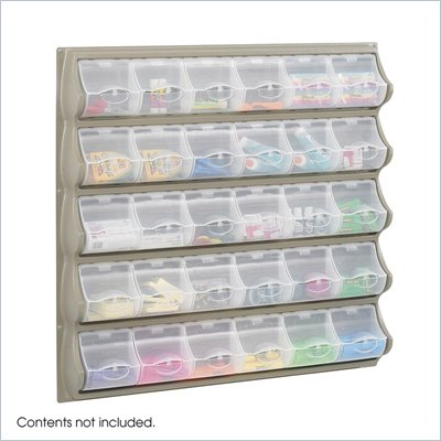 Safco Grey 30 Pocket Panel Bins