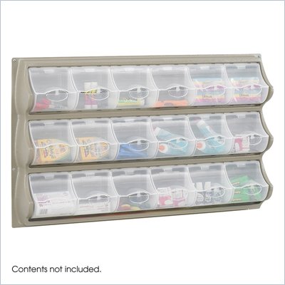 Safco Grey 18 Pocket Panel Bins