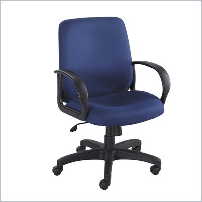 Safco Poise Blue Executive Mid-Back Office Chair