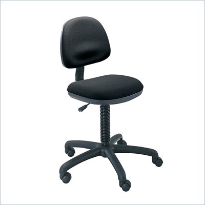 Safco Precision Armless Desk Height Office Chair in Black