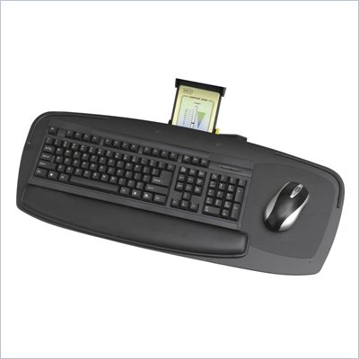 Safco Premier Series 27" Keyboard Platform with Control Zone