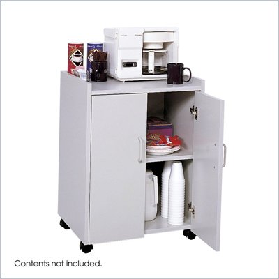 Safco Mobile Refreshment Center in Grey