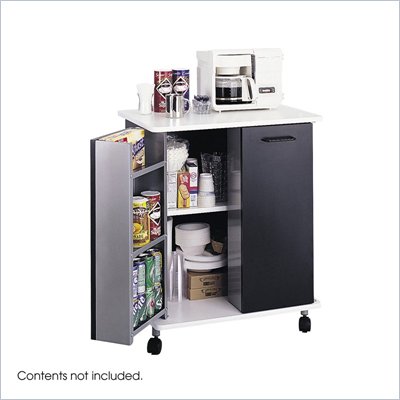 Safco Black Refreshment Stand
