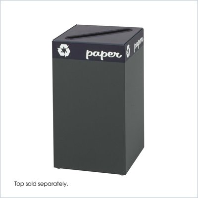 Safco Public Square Green Recycling Receptacle Base