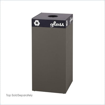 Safco Public Square Brown Recycling Receptacle Base