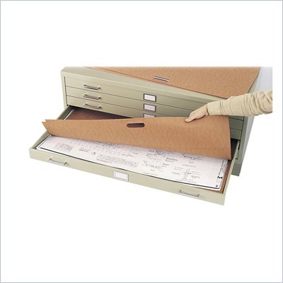 Safco Flat Files 36" x 24" Metal File Portfolio (Set of 10)
