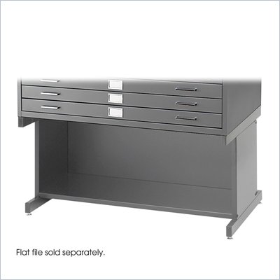 Safco Open 20"H Base for Flat File Cabinet in Gray