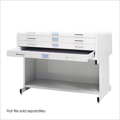 Safco Open 20"H Base for Flat File Cabinet in White