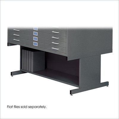 Safco 20"H Open Base for 4998 Flat File Cabinet in Black